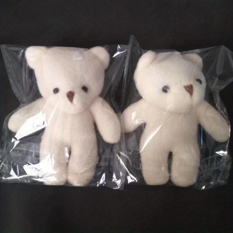 2pcs Bear Plush Toy Bag Decorations Gift for Students
