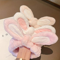 Rabbit Ear Headband Plush Girl Hairband Makeup Band