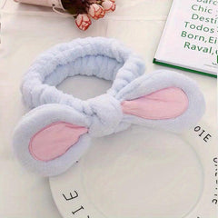 Rabbit Ear Headband Plush Girl Hairband Makeup Band
