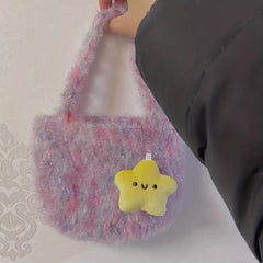 Squeaky Star Plush Bag Pendant Decompression Gift for Women