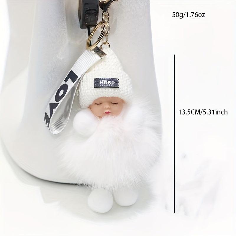 Furry Baby Keychain Bag Phone Car Accessory