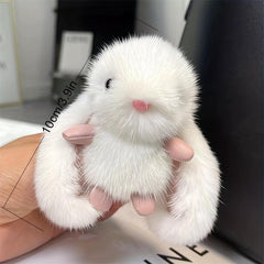 Mink Plush Rabbit Keychain Bag Pendant