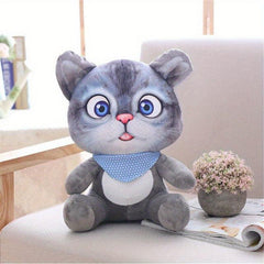 Cute 3D Soft Cat Dolls - Stuffed Animal Toys & Pillow Cushions for Kids