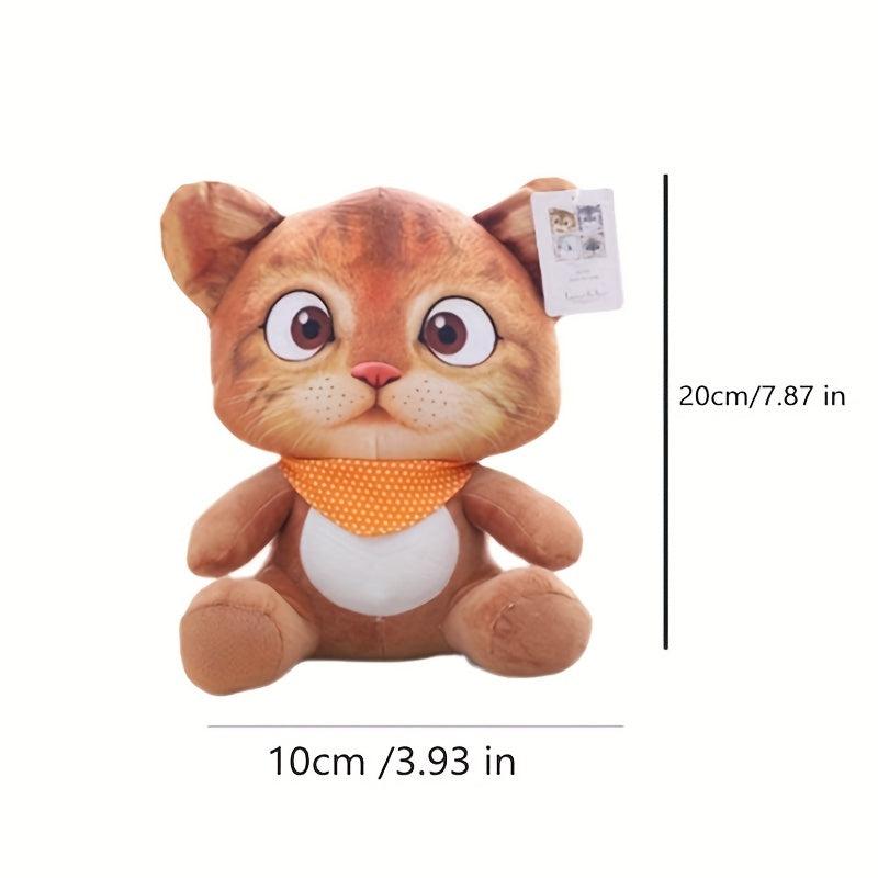 Cute 3D Soft Cat Dolls - Stuffed Animal Toys & Pillow Cushions for Kids