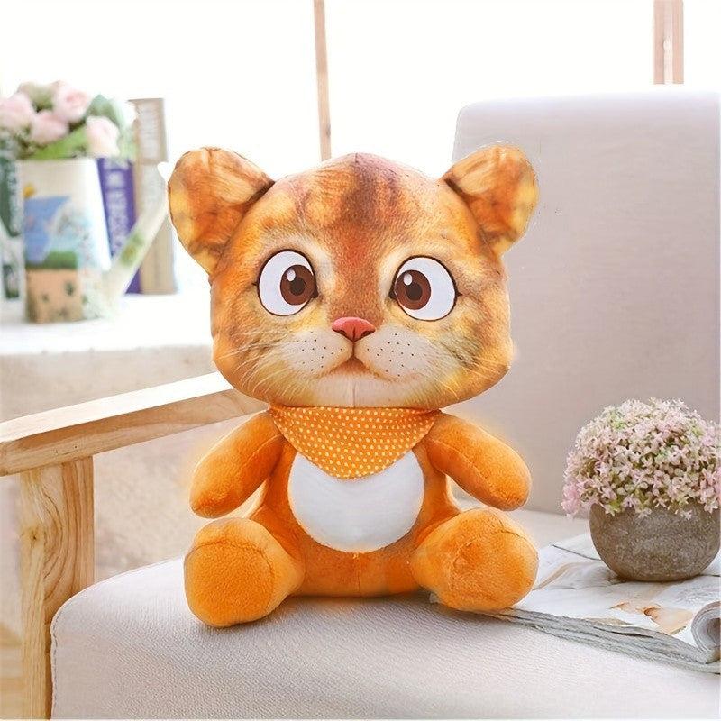 Cute 3D Soft Cat Dolls - Stuffed Animal Toys & Pillow Cushions for Kids