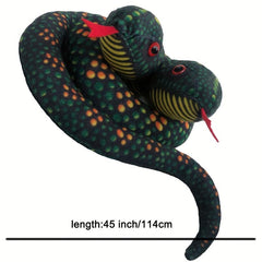 Large Stuffed Animal Snake Plush Realistic Toy 114 3 Cm Double Head