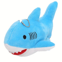 Shark Plush Key Pendant Ocean Animal Toy Keychain Charm