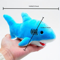 Shark Plush Key Pendant Ocean Animal Toy Keychain Charm