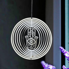 Fatima Hand Palm Wind Chime Bird Pendant Garden Decor