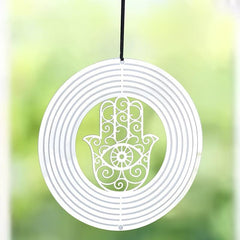 Fatima Hand Palm Wind Chime Bird Pendant Garden Decor