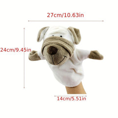 Cuddly Animal Hand Puppet w/ Moving Mouth for Parent Child Bonding