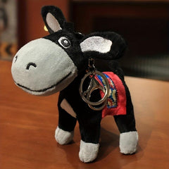 Cute Fur Donkey Plush Toy for Girls - Bag Key Chain or Decoration