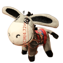 Cute Fur Donkey Plush Toy for Girls - Bag Key Chain or Decoration