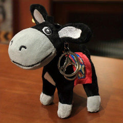 Cute Fur Donkey Plush Toy for Girls - Bag Key Chain or Decoration