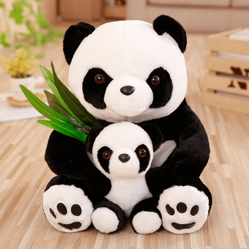 Plush Panda Stuffed Animals With Panda Baby Soft Toy