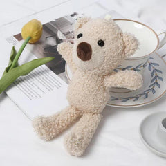 Small Teddy Bear Plush Toy Doll Mini Doll Cartoon Children's Book Bag Hanger