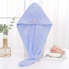 Quick Drying Coral Fleece Hair Cap for Women