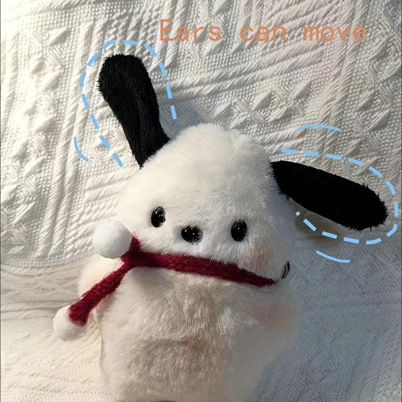 Blush Puppy Plush Toy with Scarf Key Chain