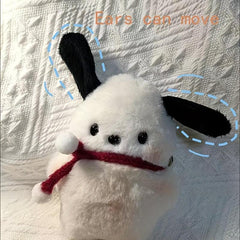 Blush Puppy Plush Toy with Scarf Key Chain
