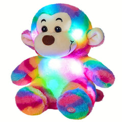 Luminous Music Rainbow Monkey Plush Toy Soft and Stuffed Animal