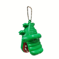 Mini Bite Hand Crocodile Keychain