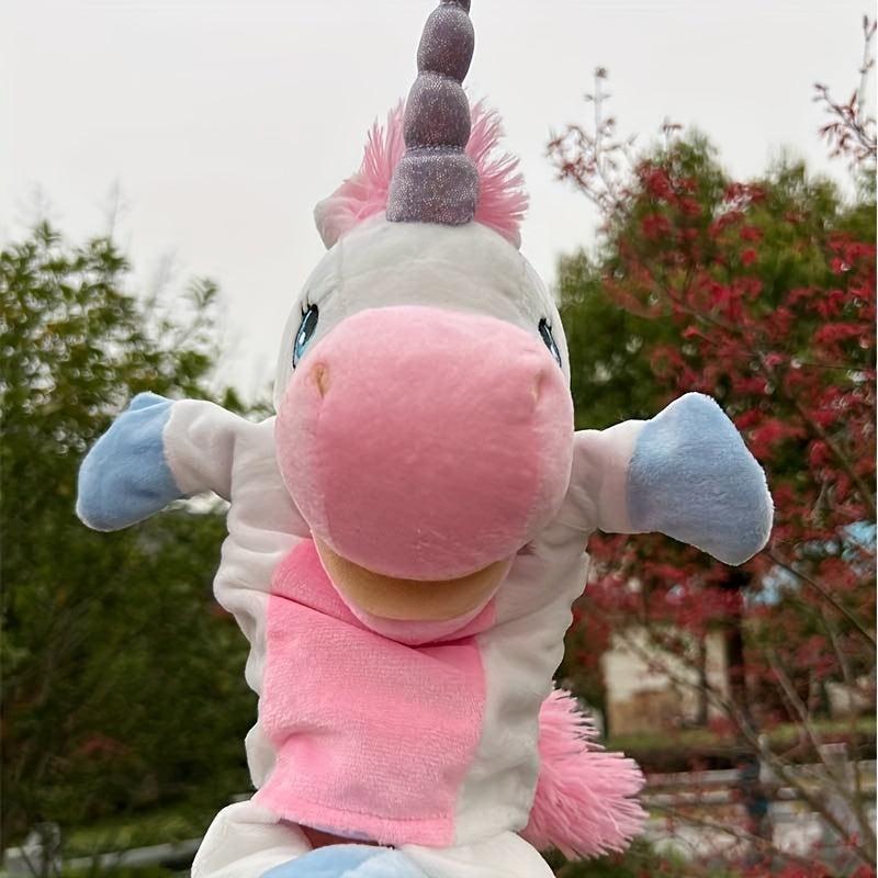 Unicorn Plush Hand Puppet Toy for Kids Gift