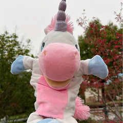 Unicorn Plush Hand Puppet Toy for Kids Gift