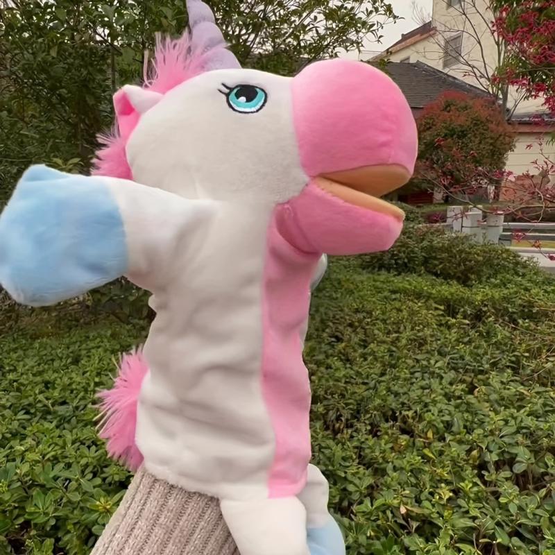 Unicorn Plush Hand Puppet Toy for Kids Gift