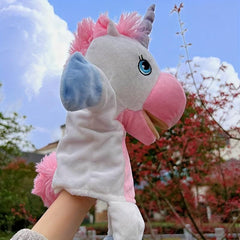 Unicorn Plush Hand Puppet Toy for Kids Gift