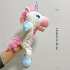 Unicorn Plush Hand Puppet Toy for Kids Gift
