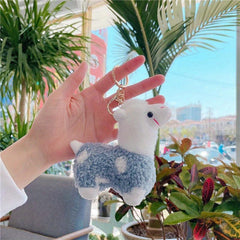 33in Alpaca Plush Keychain Stuffed Cartoon Doll Toy Kids Bag Pendant