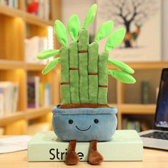 Cute Bamboo Potted Plush Toys for Living Room Decor