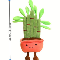 Cute Bamboo Potted Plush Toys for Living Room Decor