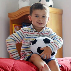 Soft Plush Soccer Ball Pillow Durable Stuffed Toy for Kids