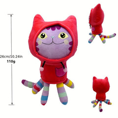 Gabby's Red Cat Dollhouse Plush Toy - Perfect Gift for Kids