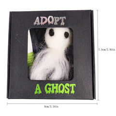 Adopt A Ghost Little Pocket Ghost With Tiny Scroll Mini Plush Stuffed Ghost Doll