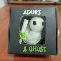 Adopt A Ghost Little Pocket Ghost With Tiny Scroll Mini Plush Stuffed Ghost Doll