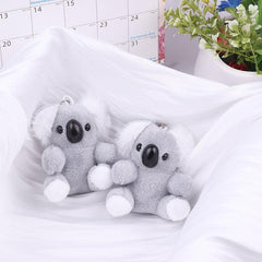 Small Gray Koala Bear Plush Stuffed Keychains Plush Animal Doll Toys