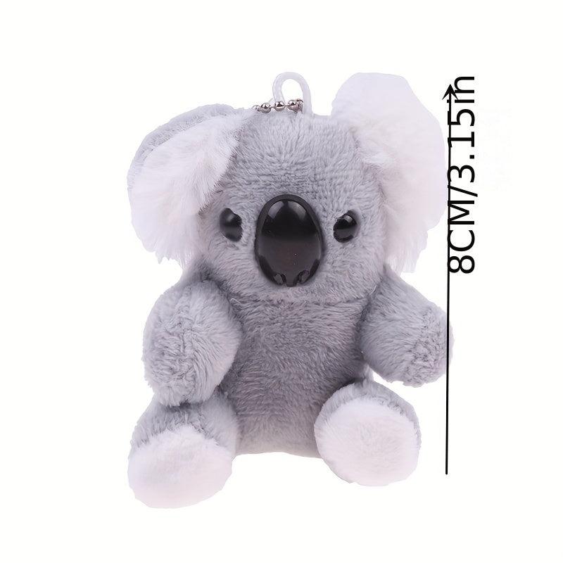 Small Gray Koala Bear Plush Stuffed Keychains Plush Animal Doll Toys