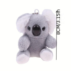 Small Gray Koala Bear Plush Stuffed Keychains Plush Animal Doll Toys