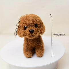 Poodle Plush Key Chain - Cute Birthday Gift for Kids & Girls