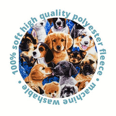 Soft Plush Dog Fleece Throw Blanket for Bed 127x152cm
