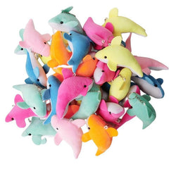 91 Cm Dolphin Plush Toy Keychain Girl Fluffy Fish Key Chain Bag Car Trinket Gift