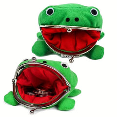 Frog Wallet Anime Cartoon Coin Purse Manga Flannel Plush Toy