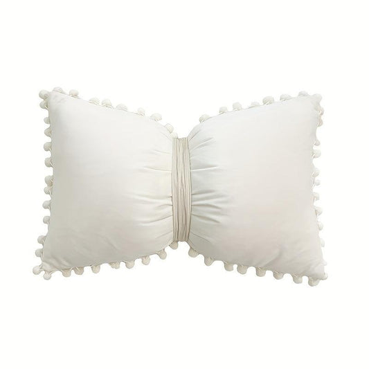 Dutch Fluffy Pom Pillow Cover Strap 30 48x50.8cm