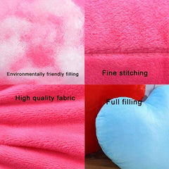 Heart-Shaped Stuffed Toy for Girls' Bed