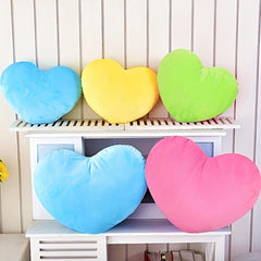Heart-Shaped Stuffed Toy for Girls' Bed