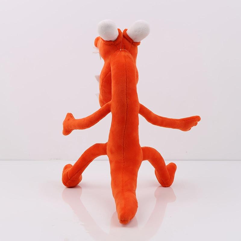 32cm Orange Monster Plush Toy Soft Stuffed Animal Plushie For Kids