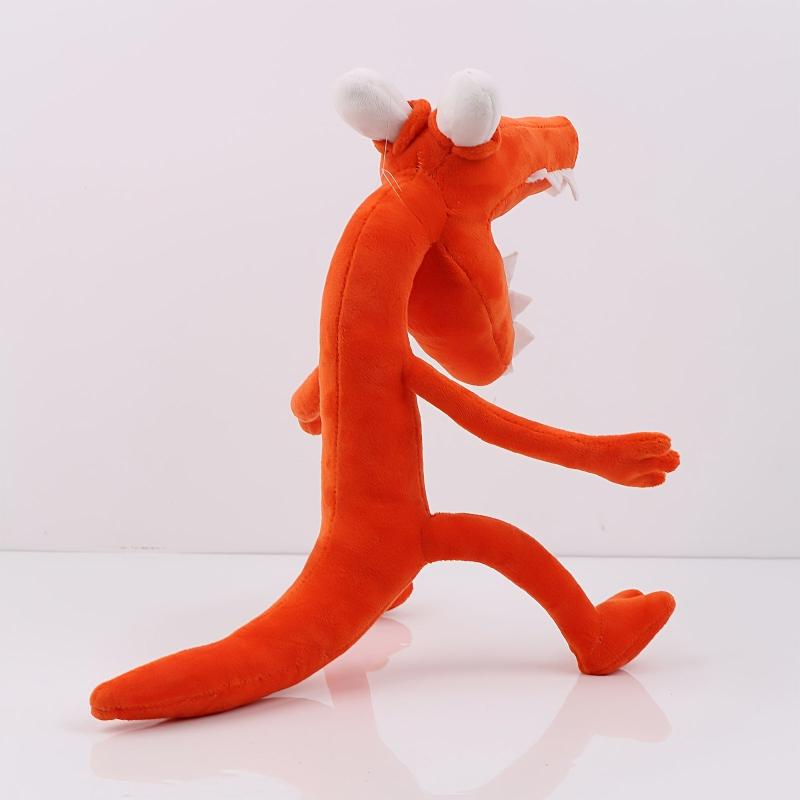 32cm Orange Monster Plush Toy Soft Stuffed Animal Plushie For Kids