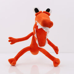 32cm Orange Monster Plush Toy Soft Stuffed Animal Plushie For Kids